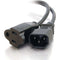 C2G 18 AWG Monitor Power Adapter Cord (IEC C14 to NEMA 5-15R, 1')