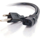 C2G 18 AWG Universal Power Cord (NEMA 5-15P to IEC C13, 15')