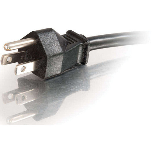 C2G 18" 16 AWG 1-to-4 Power Cord Splitter (1 NEMA 5-15P to 4 NEMA 5-15R, Black)