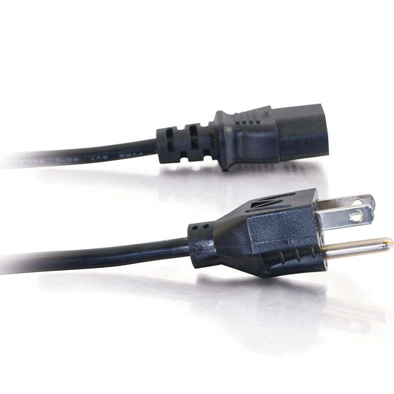 C2G 18 AWG Universal Power Cord (NEMA 5-15P to IEC C13, 12')