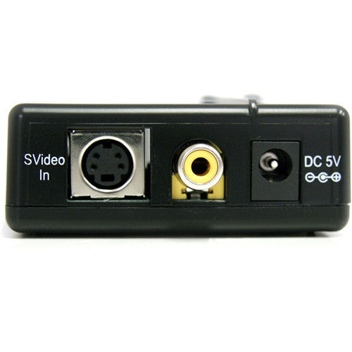 StarTech VID2HDCON Composite & S-Video to HDMI Converter with Audio (Black)