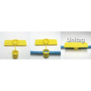Rip-Tie Unitag Cable Marker - 0.62 x 2" (1000 Pack, Yellow)