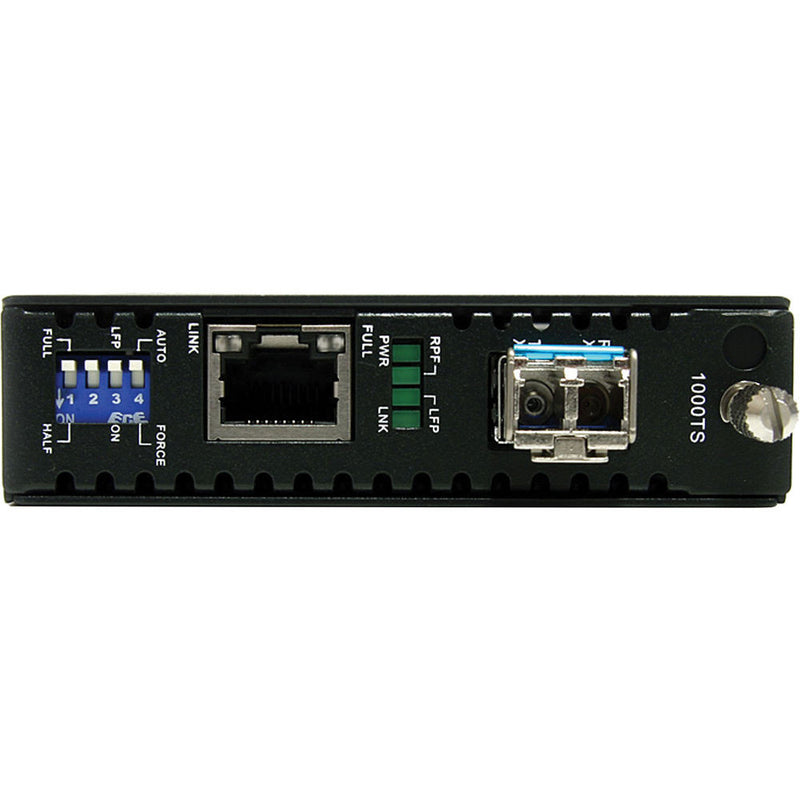 StarTech 1000 Mb/s Gigabit Multi-Mode Fiber Media Converter (LC Connector, Black)