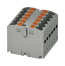 Phoenix Contact PTFIX 12X25 GY Panel Mount Barrier Terminal Block 24 A 500 V 12 Pole 6 Push In AWG