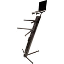 Ultimate Support LPT-1000QR HyperStation QR 5/8" Thread-Mountable Laptop / DJ Stand with QuickRelease Center Post (Black)