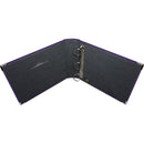 Pioneer Photo Albums T-12JF 12x12" 3-Ring Binder Sewn Leatherette Silver Tone Corner Scrapbook (Purple)