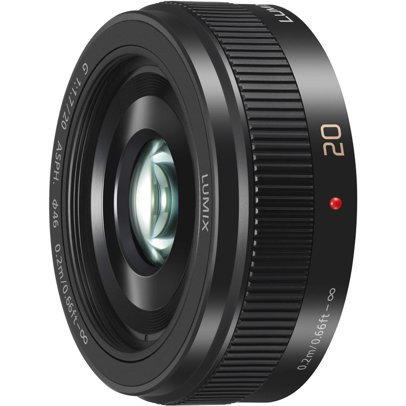 Panasonic LUMIX G 20mm f/1.7 II ASPH. Lens (Black)