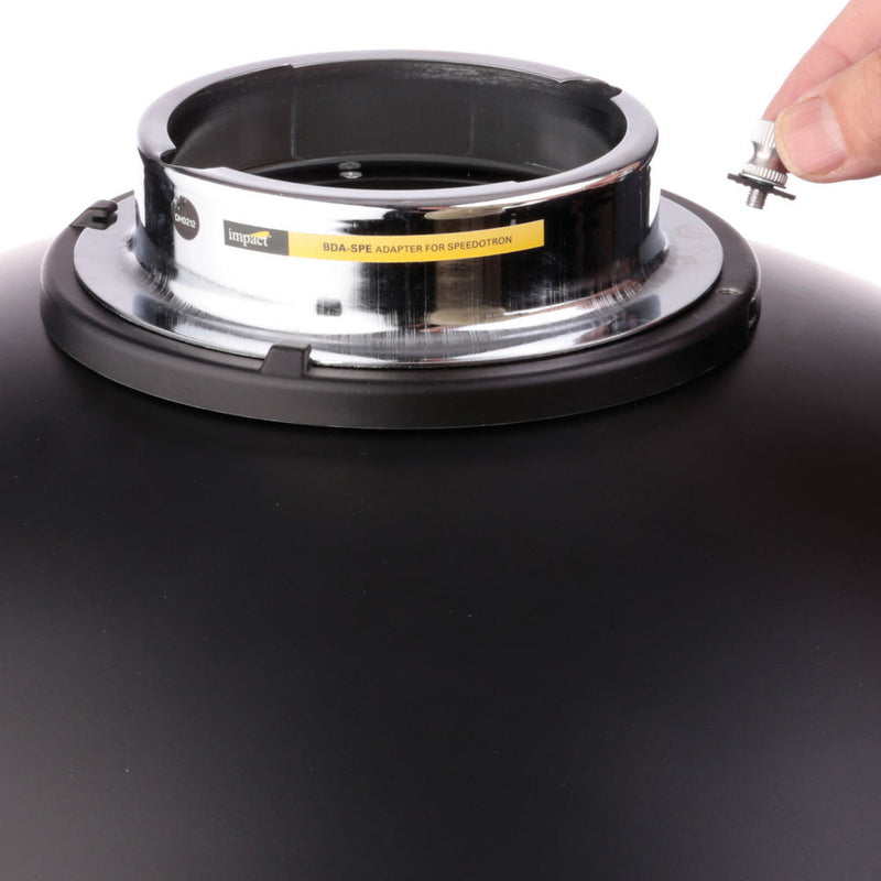 Impact Beauty Dish Adapter for Speedotron Black, Speedotron Brown M11 Flash Heads