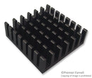 CCI CCI10 Heat Sink, BGA, FPGAs, Double Sided Adhesive, BGA, 9.12 &deg;C/W, 6 mm, 38 mm, 38 mm