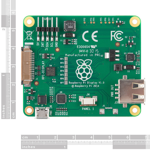 Tanotis - SparkFun Raspberry Pi LCD - 7" Touchscreen Color, - 2