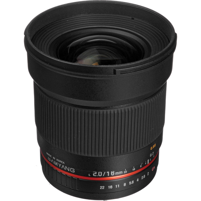 Samyang 16mm f/2.0 ED AS UMC CS Lens for Canon