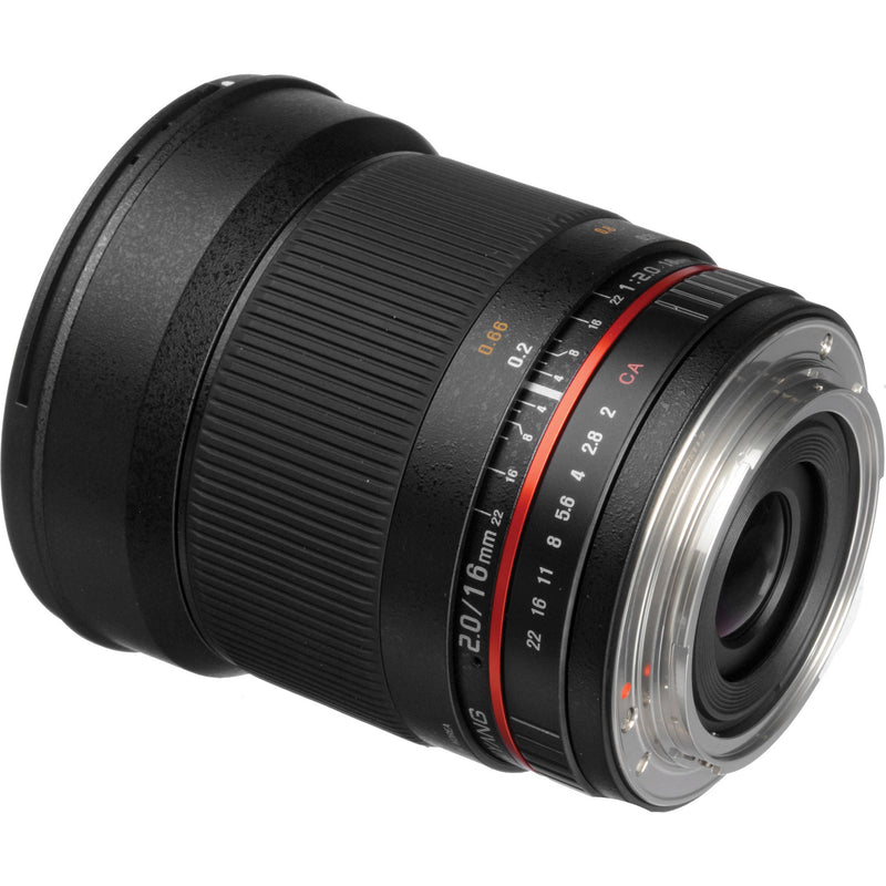 Samyang 16mm f/2.0 ED AS UMC CS Lens for Canon