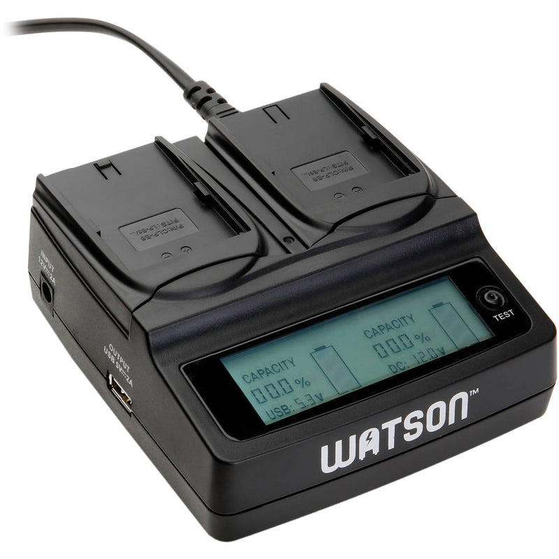 Watson Duo LCD Charger with Two NP-BX1 Battery Plates