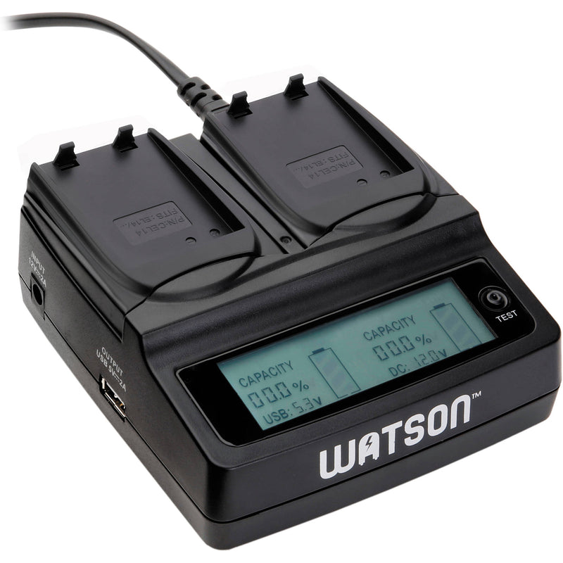 Watson Duo LCD Charger with Two NP-BX1 Battery Plates