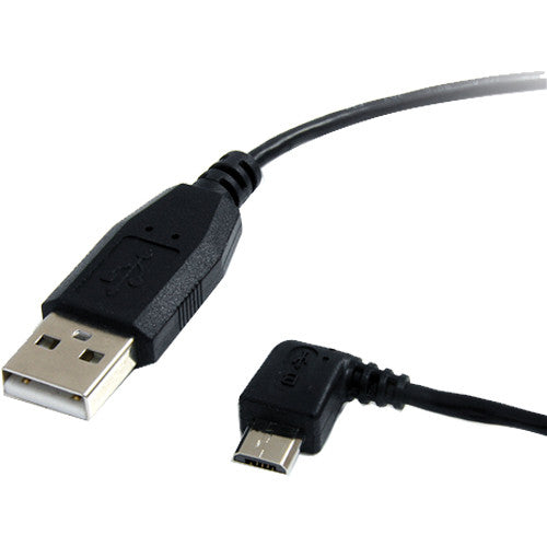 StarTech USB 2.0 Type-A Male to Left-Angle Micro-USB Male Cable (3')