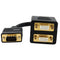 StarTech Male VGA to Dual Female VGA Video Splitter Cable (1', Black)