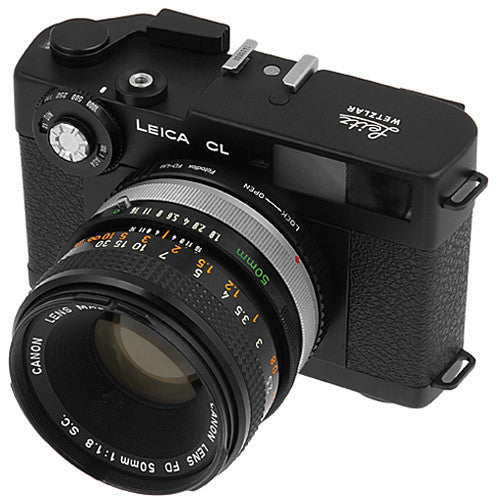 FotodioX Canon FD Pro Lens Adapter with Built-In Iris Control for Leica M-Mount Cameras