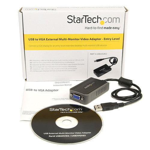 StarTech USB to VGA Multi-Monitor External Video Adapter (Gray)