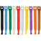 Pearstone 0.5 x 8" Touch Fastener Straps (Multi-Colored, 10-Pack)