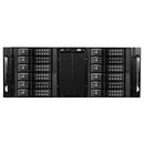 iStarUSA 4 RU 12-Bay Stylish Storage Server Trayless Hotswap 12 x 3.5" Rackmountable Chassis Kit (Black HDD Handles)