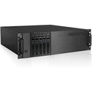 iStarUSA D-350HB-T 3 RU Compact 5 x 3.5" Bay Hotswap microATX Rackmount Chassis (Black HDD Handles)