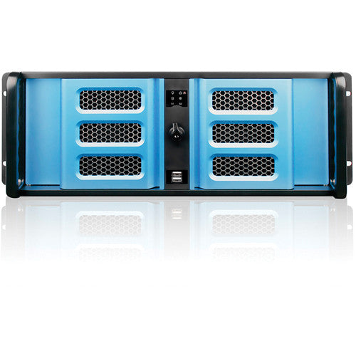 iStarUSA D Storm Series D-400L-7SE 4U High Performance Rackmountable Chassis (Blue Bezel)