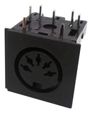 Deltron Components 671-0501 DIN Audio / Video Connector 5 Contacts Jack PCB Mount Through Hole Right Angle