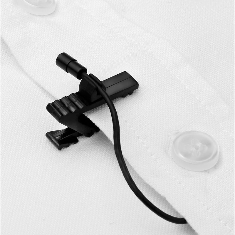 Auray Microphone Clip for Miniature Lavalier Microphones (Black)