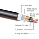Kopul Performance 2000 Series XLR M to XLR F Microphone Cable - 20' (6.1 m), Black