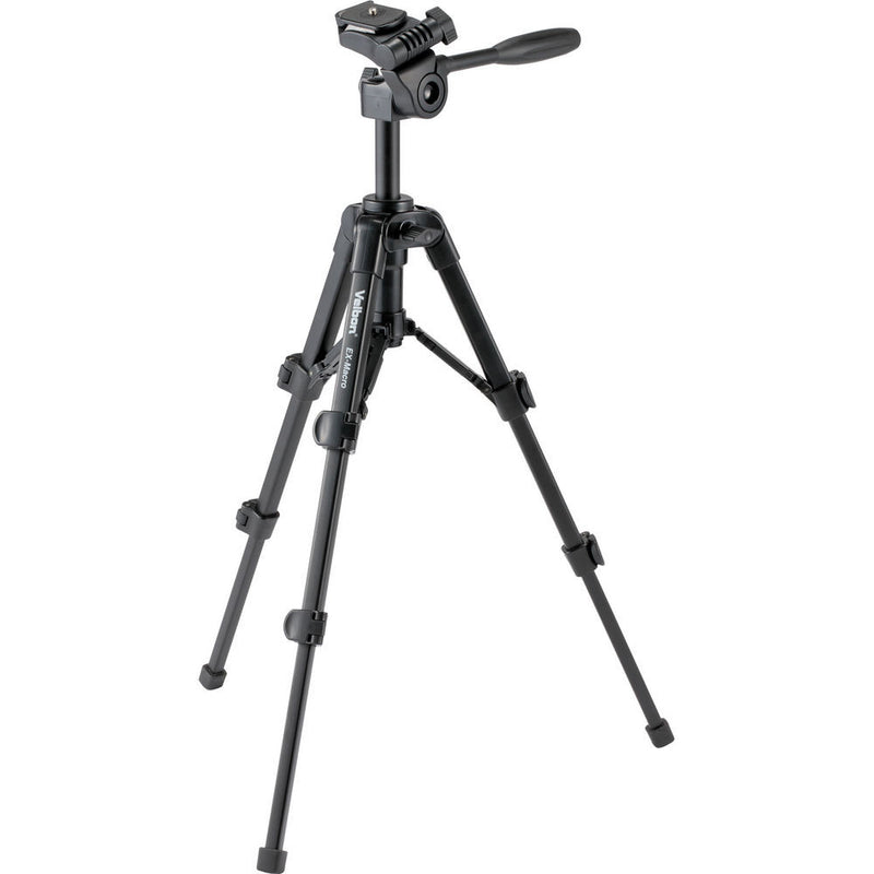 Velbon EX-Macro Aluminum Tabletop Tripod with 3-Way Pan/Tilt Head