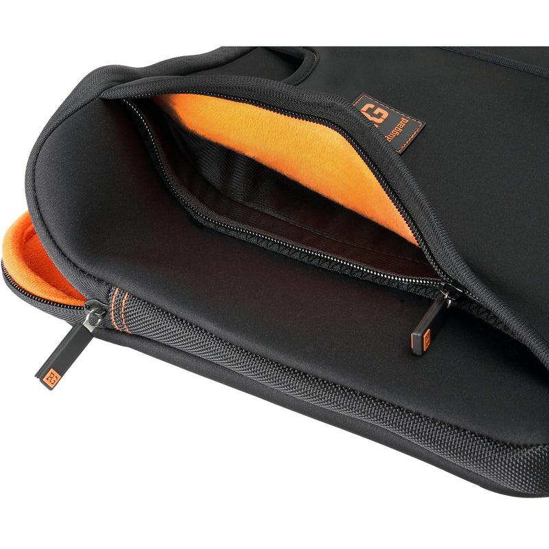 Ruggard 14" Ultra Thin Laptop Sleeve with Handles (Black/Orange)