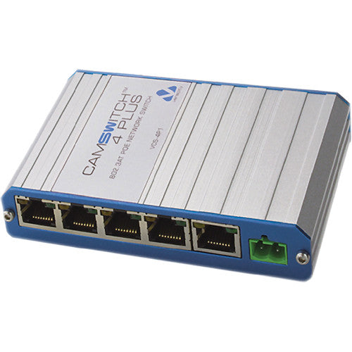 Veracity LONGSPAN Ethernet Range Extender (Camera Side) & CAMSWITCH Plus 4+1 Port PoE Network Switch Kit