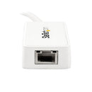 StarTech USB 3.0 to Gigabit Ethernet Adapter NIC with USB Port (White)