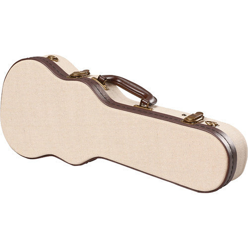 Gator Cases Deluxe Wood Case for Soprano Style Ukulele (Beige)