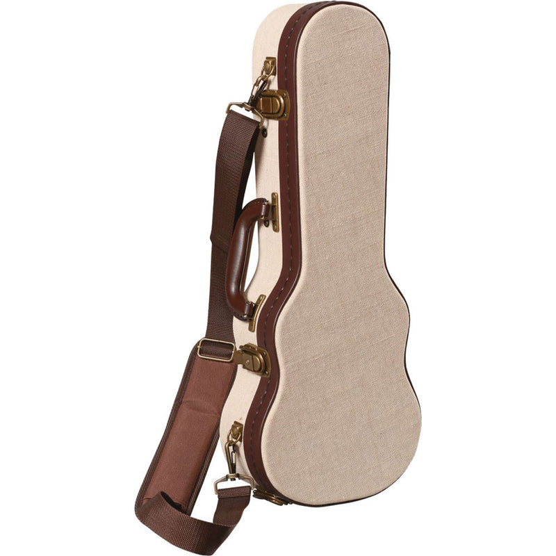 Gator Cases Deluxe Wood Case for Soprano Style Ukulele (Beige)