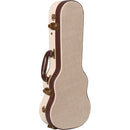 Gator Cases Deluxe Wood Case for Soprano Style Ukulele (Beige)