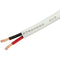 Cmple 12 AWG CL2 Rated 2-Conductor Loud Speaker Cable for In Wall Installation (White, 500')