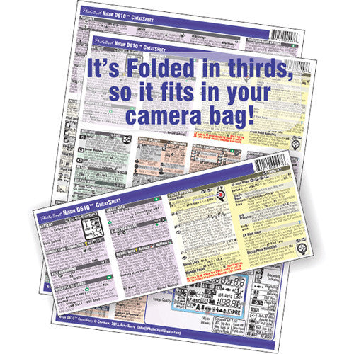PhotoBert Cheat Sheet for Nikon D610 DSLR Camera