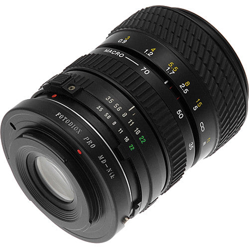 FotodioX Pro Lens Mount Adapter for Minolta MD Lens to Nikon F Mount Camera