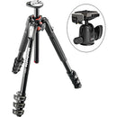 Manfrotto MT190XPRO4 Aluminum Tripod Kit with 494 Mini Ball Head and RC2 QR Plate