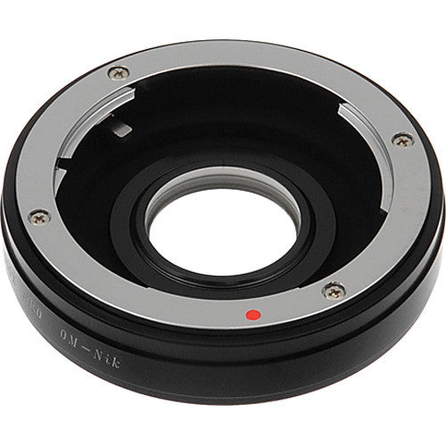 FotodioX Pro Lens Mount Adapter for Olympus OM Lens to Nikon F Mount Camera