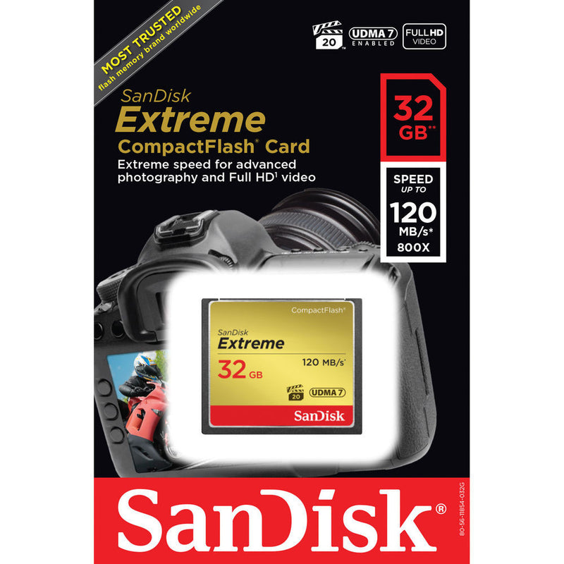 SanDisk 32 GB Extreme CompactFlash Memory Card