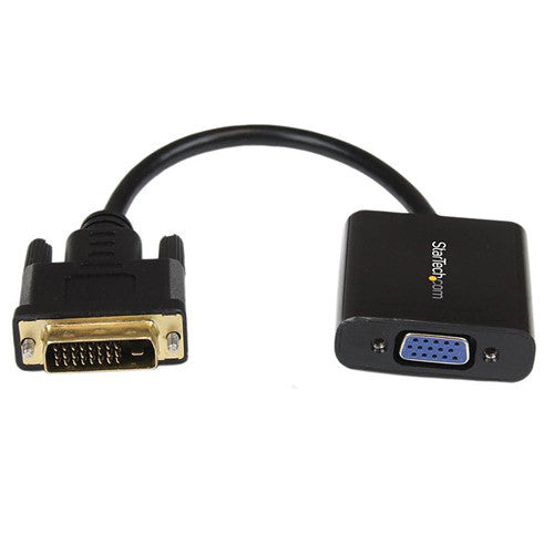 StarTech DVI-D Male to VGA Female Active Adapter Converter Cable (Black, 9.8")