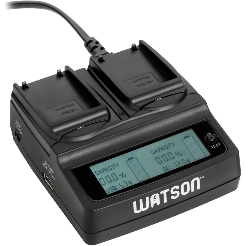 Watson Duo LCD Charger with Two NP-BX1 Battery Plates