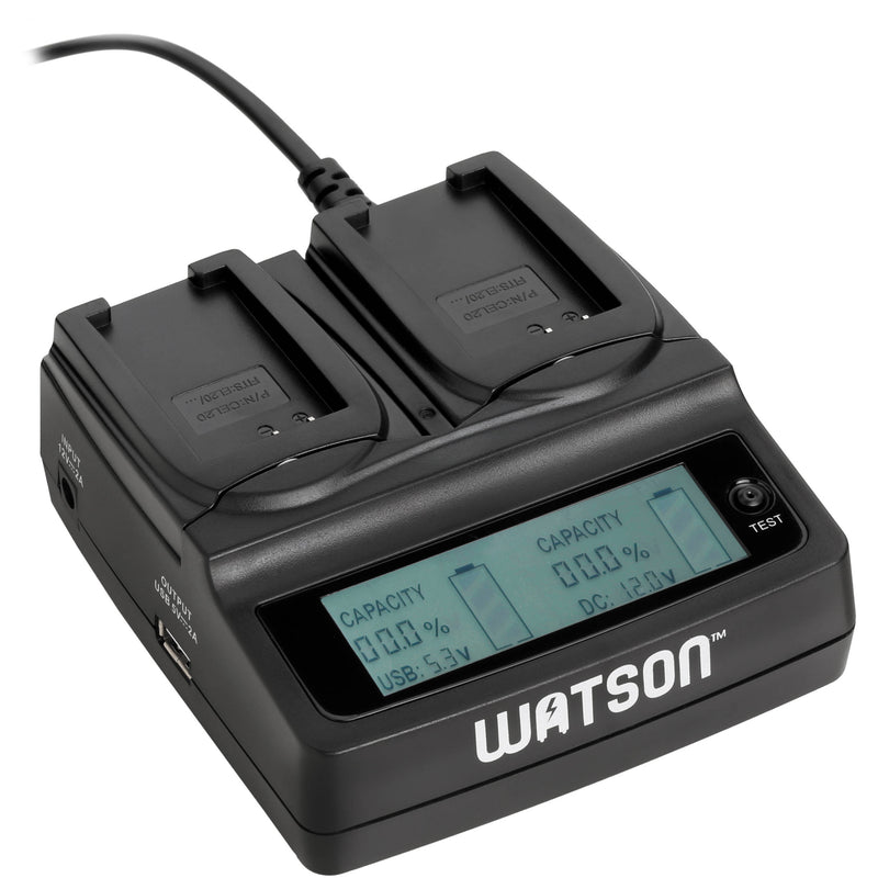 Watson Duo LCD Charger with Two NP-FZ100 Battery Plates