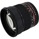 Rokinon 85mm f/1.4 AS IF UMC Lens for Micro Four Thirds Mount