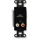 RDL DB-TPR2A Active RCA Stereo Audio Output over Dual RJ45 Receiver Module (Black)