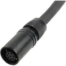 Remote Audio Betacam Breakaway Cable 2-Foot Camera End with 8-pin Quick Connector, Two 3-pin XLR Connectors and 1/8" (3.5mm) Mini Return