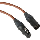 Kopul Premium Performance 3000 Series XLR M to XLR F Microphone Cable - 1.5' (0.45 m), Brown