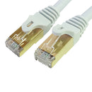 Tera Grand Premium Cat7 Double-Shielded 10Gb 600 MHz Cable (White, 25')
